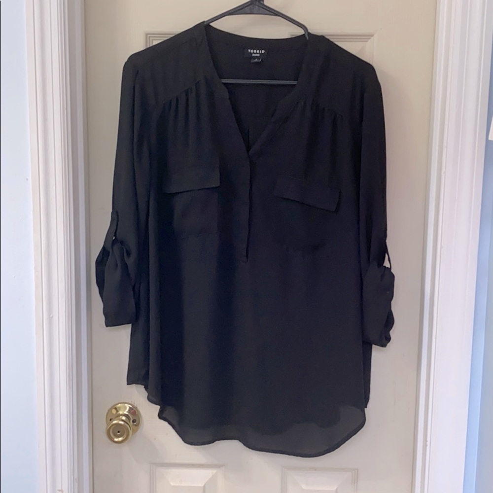 Torrid black blouse